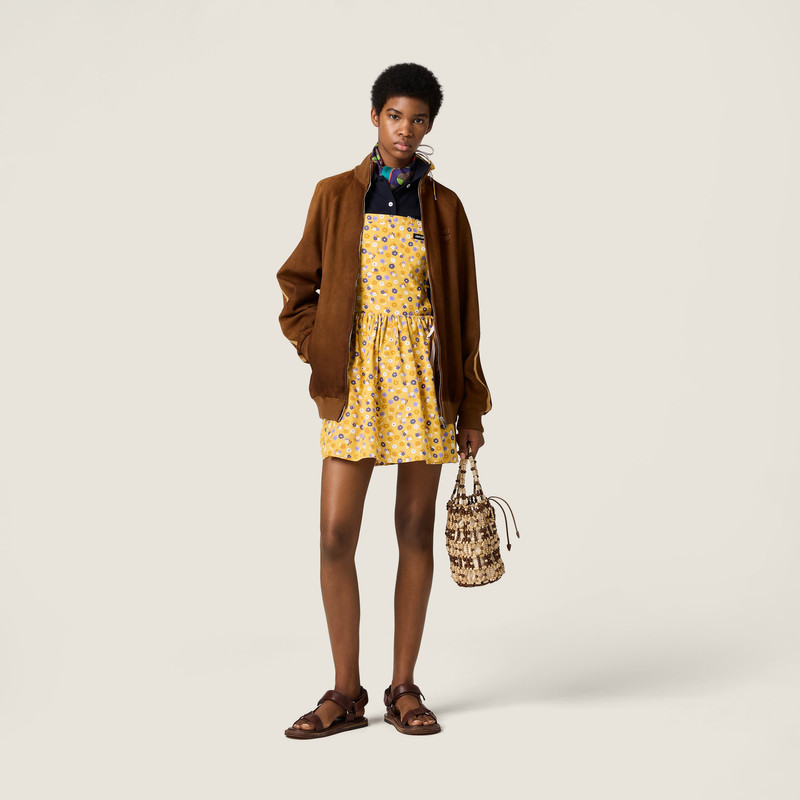 Miu Miu Waxed suede jacket outlook