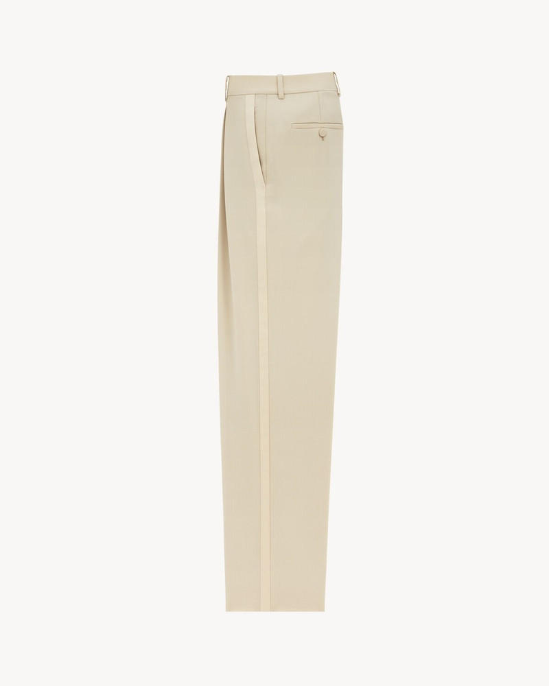 SAINT LAURENT HIGH-WAISTED PANTS IN LIGHT WOOL outlook