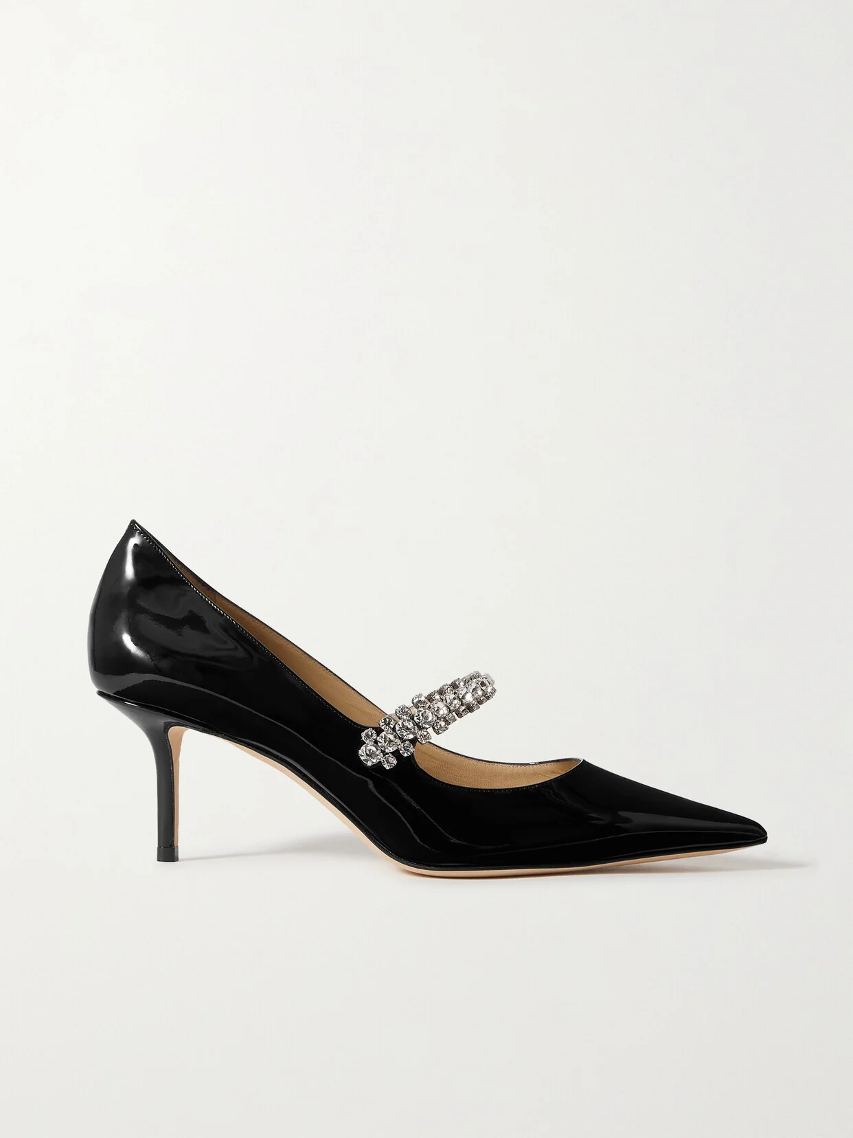 Bing 65mm Crystal-embellished Patent-leather Pumps - 1