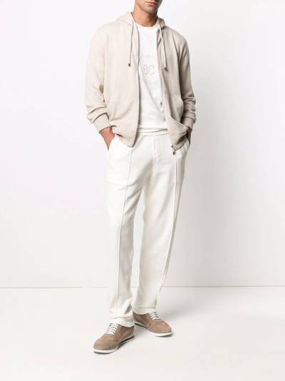 Brunello Cucinelli zip-up cashmere hoodie outlook