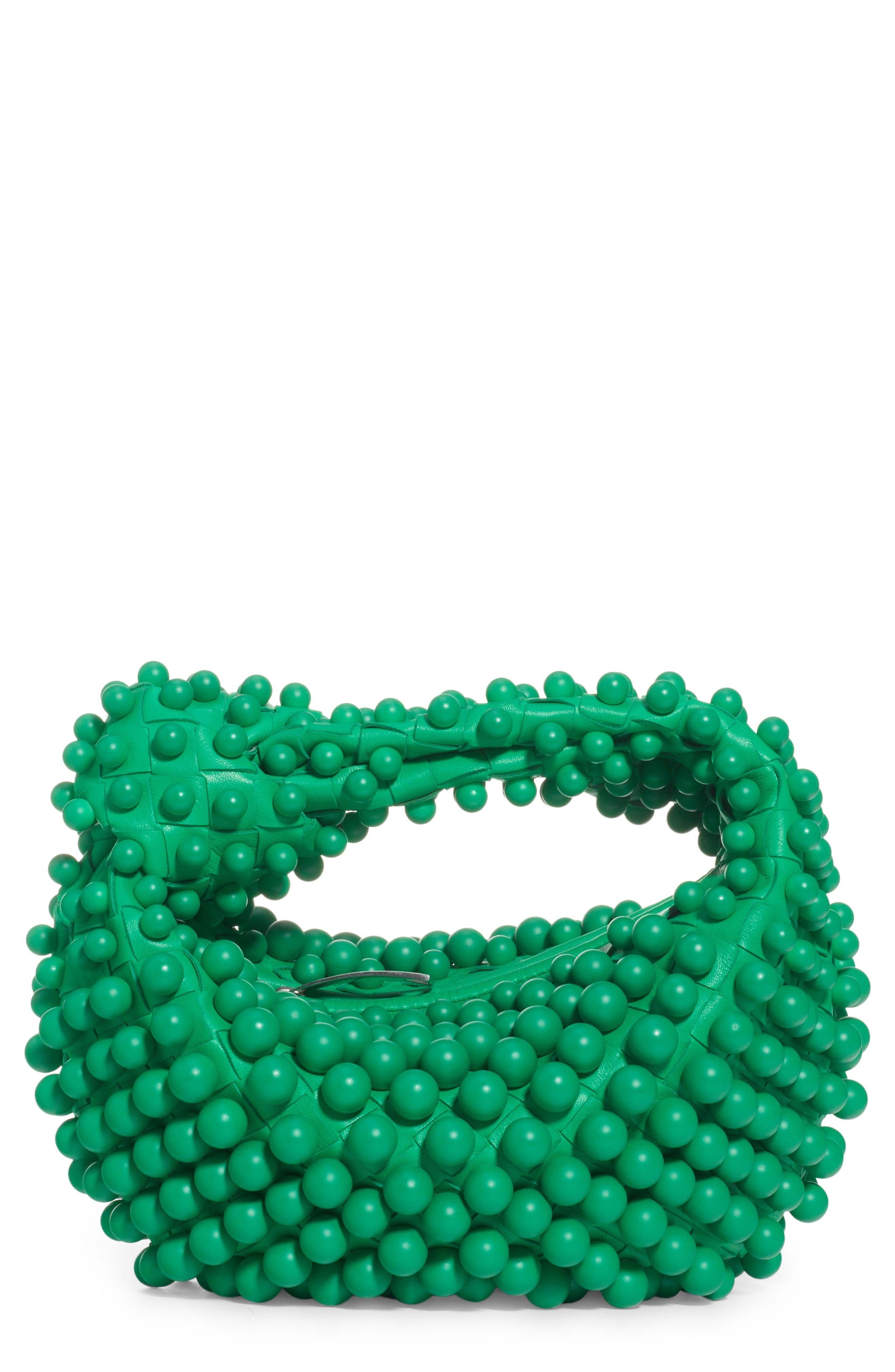 Mini Jodie Beaded Leather Hobo - 1