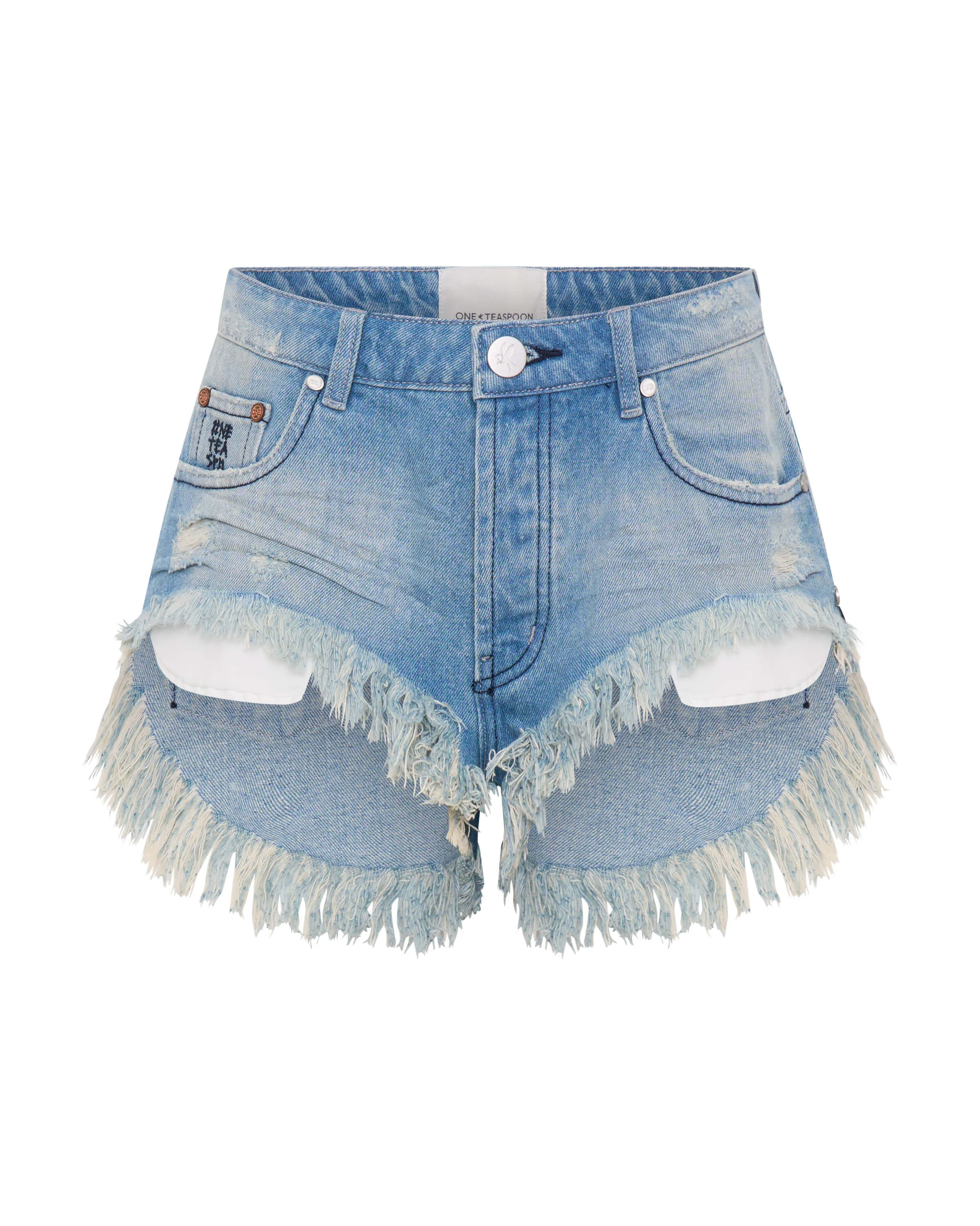 Rollers Low Waist Denim Shorts - Salty Dog Blue - 1