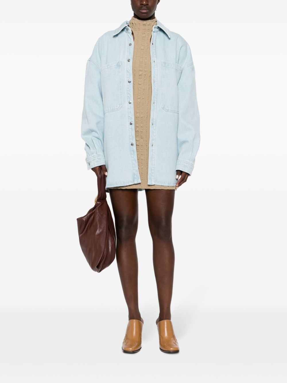 Beaux sun-bleached denim shirt - 2