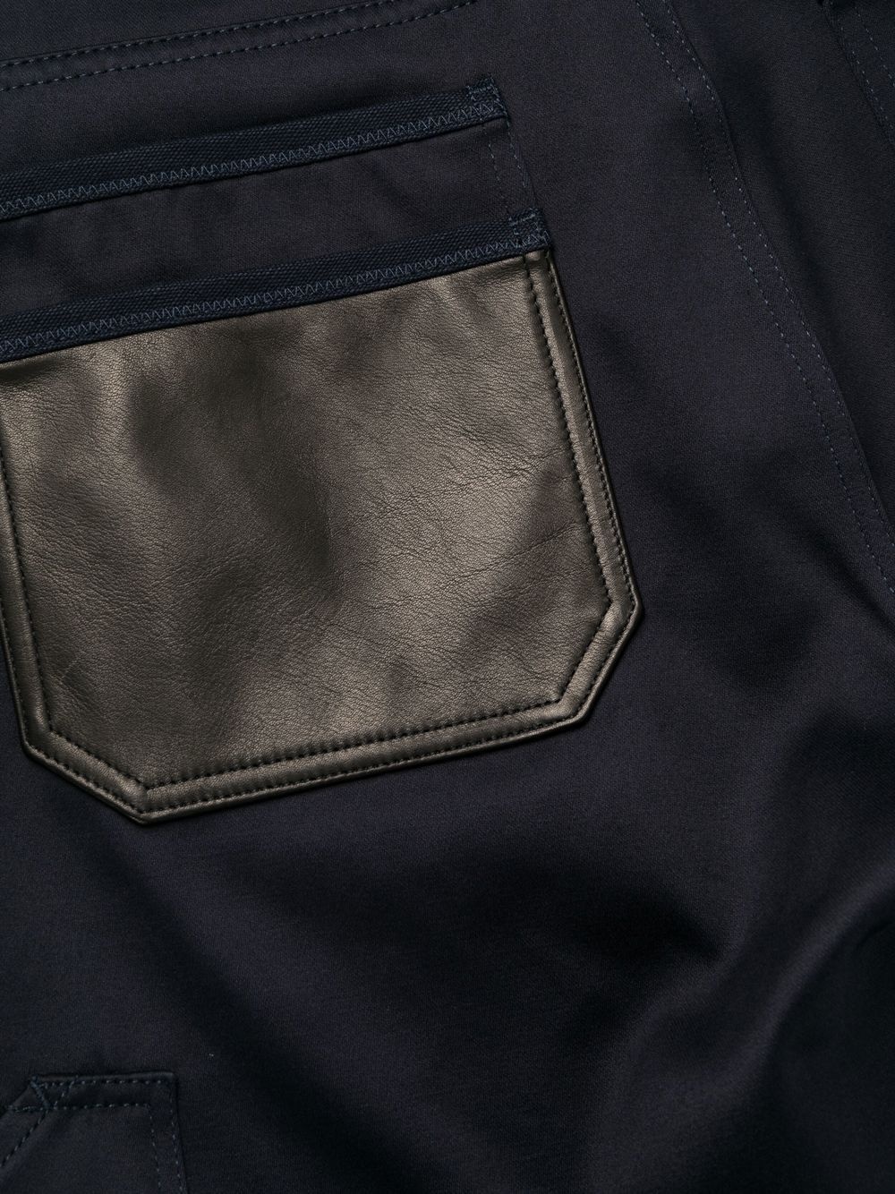 embroidered-logo straight-leg trousers - 7