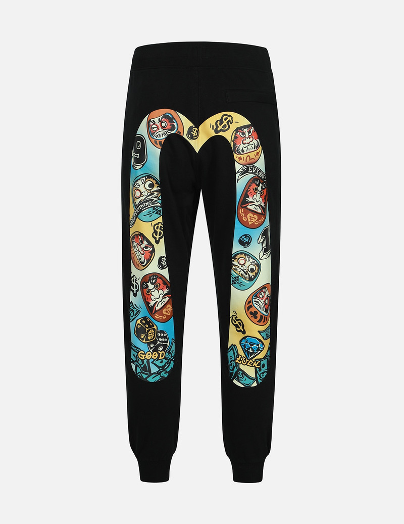 DARUMA DAICOCK PRINT REGULAR FIT SWEATPANTS 2