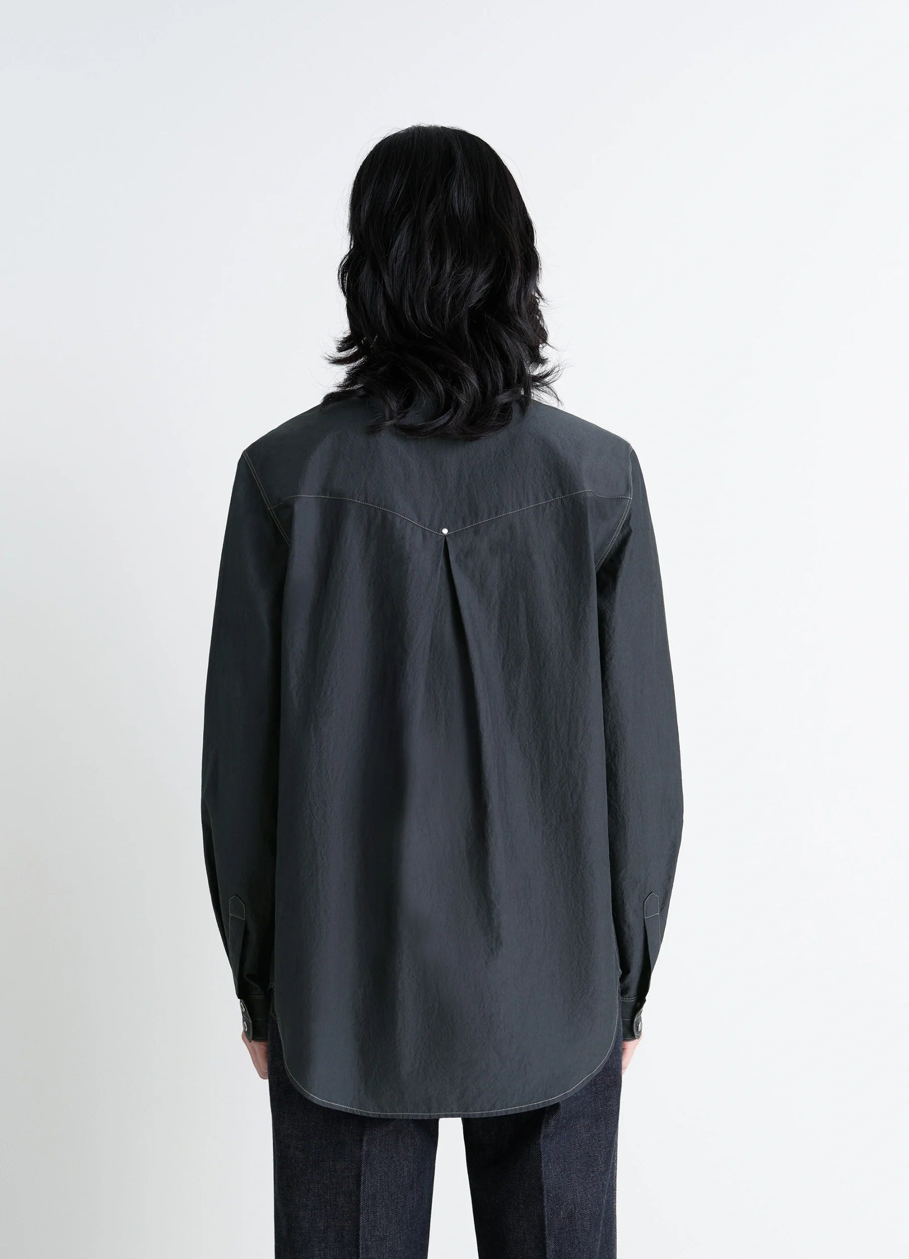 CHEST-POCKET FITTED SHIRT - 5