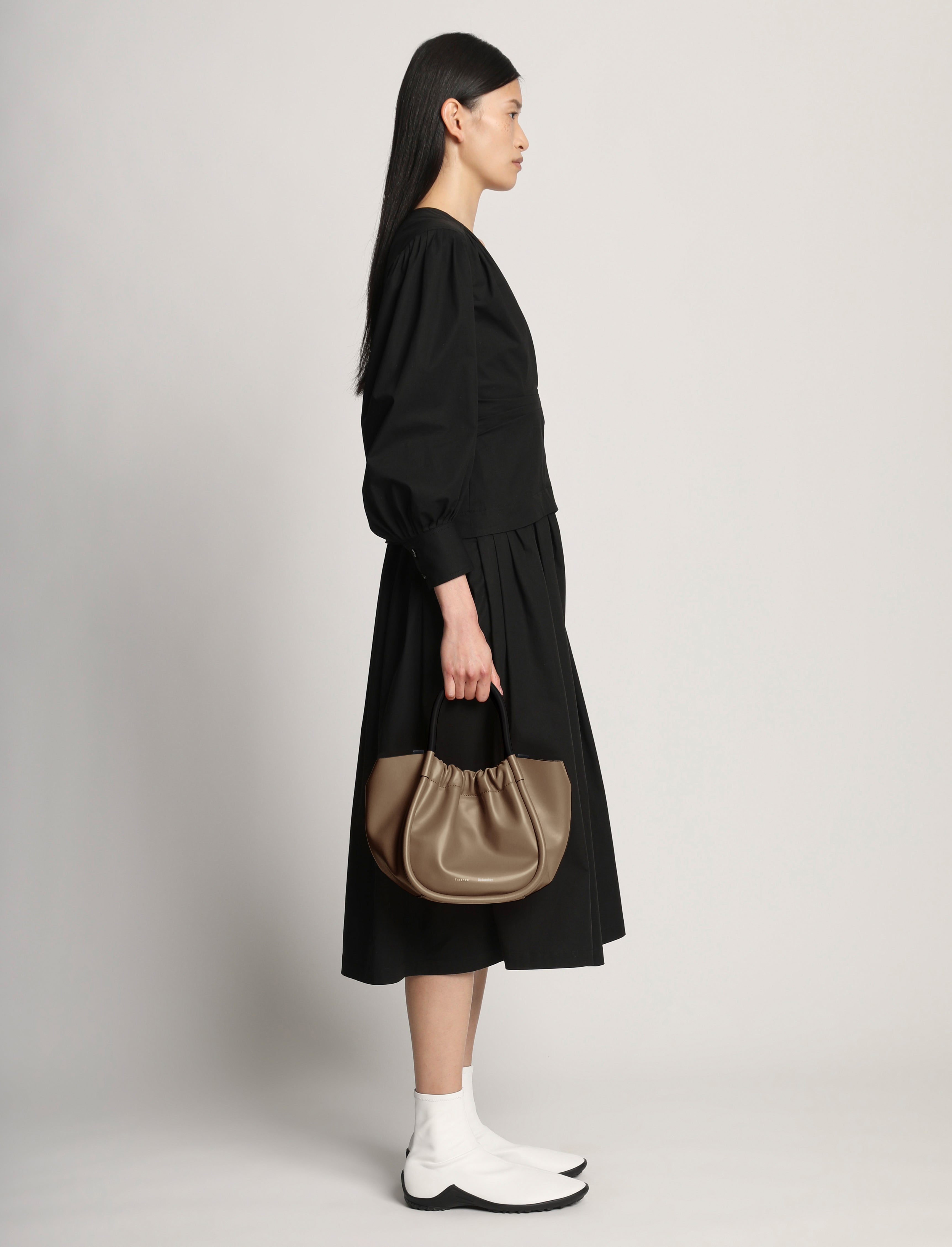 Small Ruched Crossbody Tote - 5