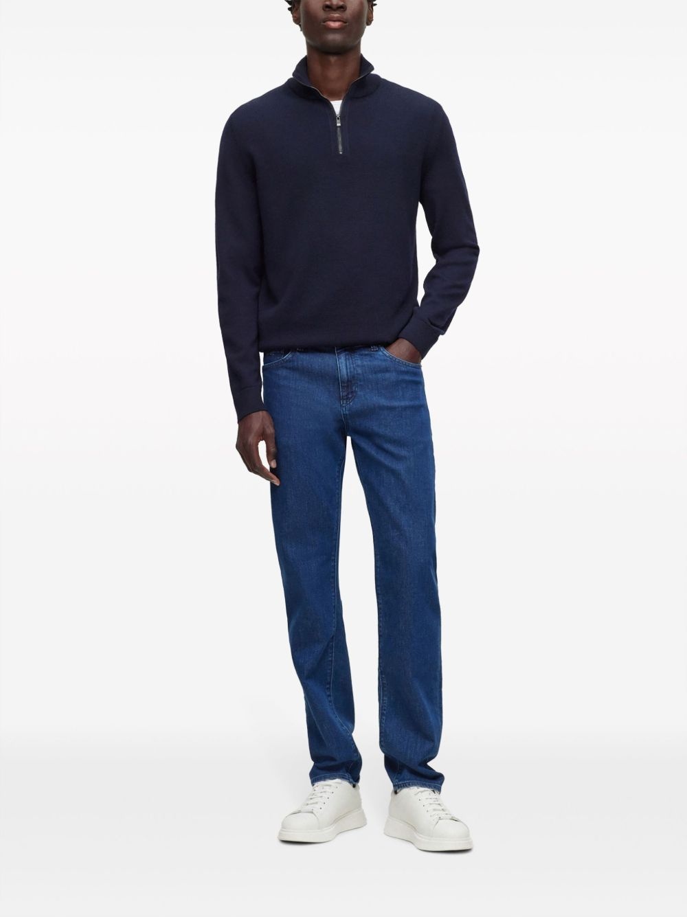 mid-rise straight-leg jeans - 2