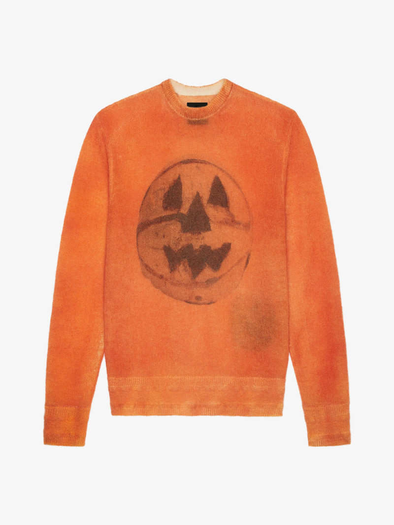 SWEATER IN WOOL AND MOHAIR WITH CERAMICS PRINTS - 1