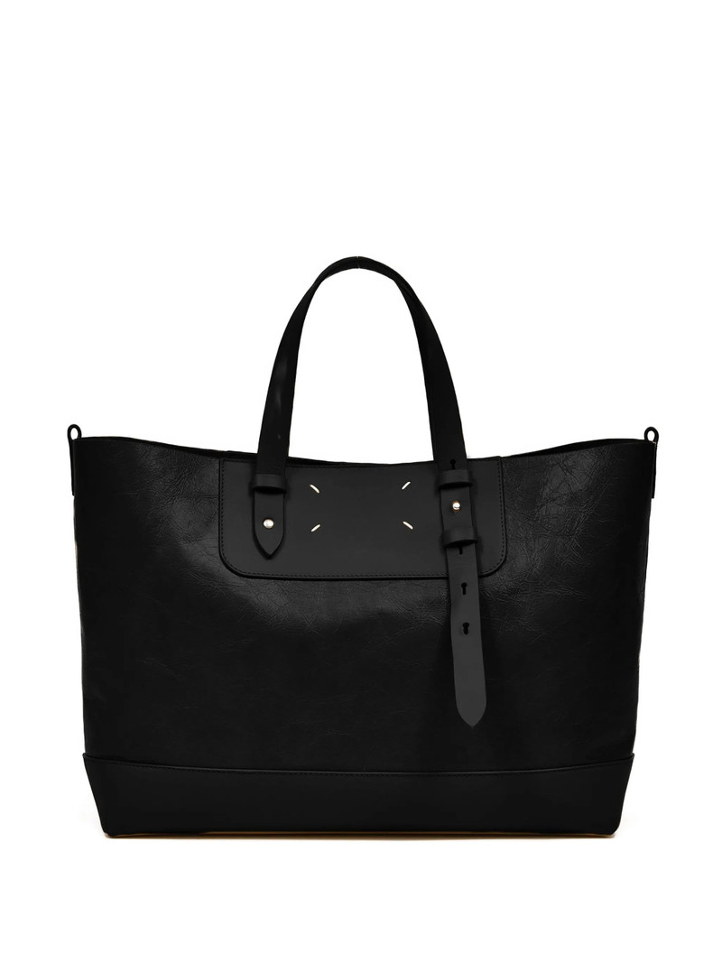 Maison Margiela Black Leather Tote Bag 1
