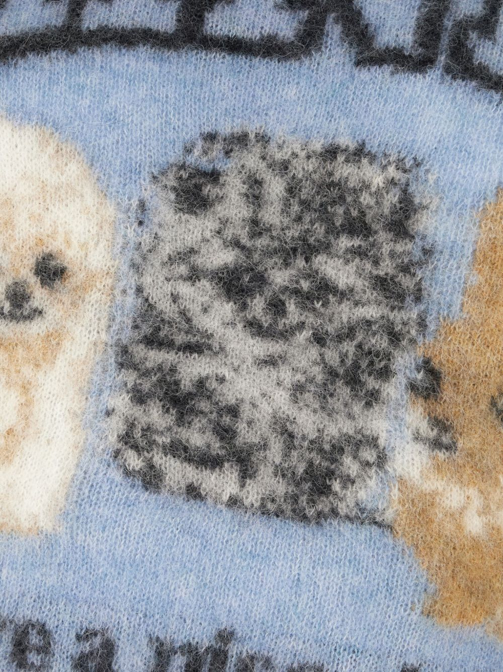 short-sleeve wool sweater - 3