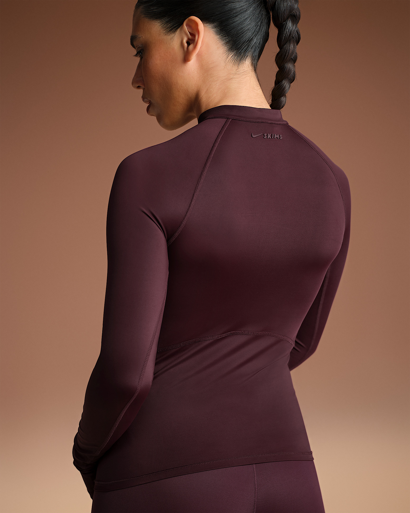 NikeSKIMS Shine Women's Long-Sleeve Half-Zip Top - 2