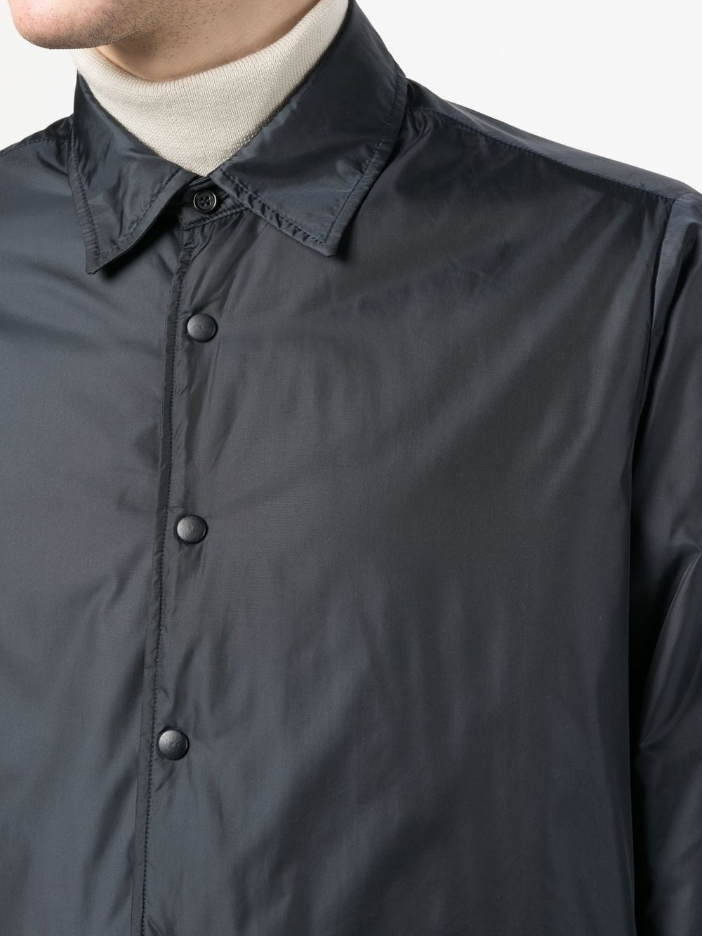 long-sleeve buttoned shirt jacket - 5
