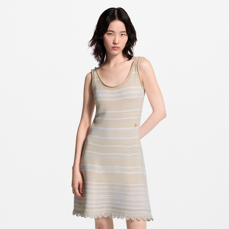 Scoop Back Striped Dress 2