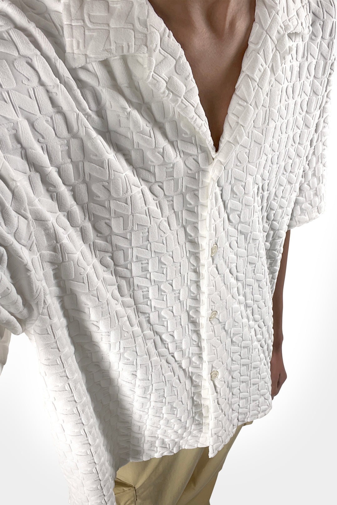 SHORT SLEEVE SHIRT / white - 4