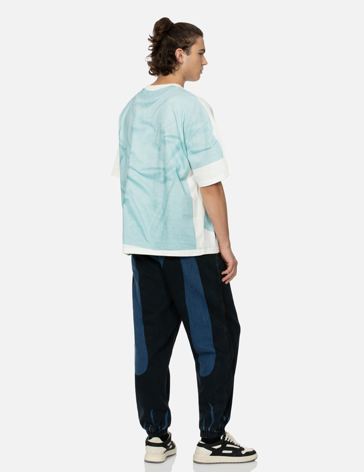 2-IN-1 LOGO AND SEAGULL PRINT LOOSE FIT T-SHIRT - 4