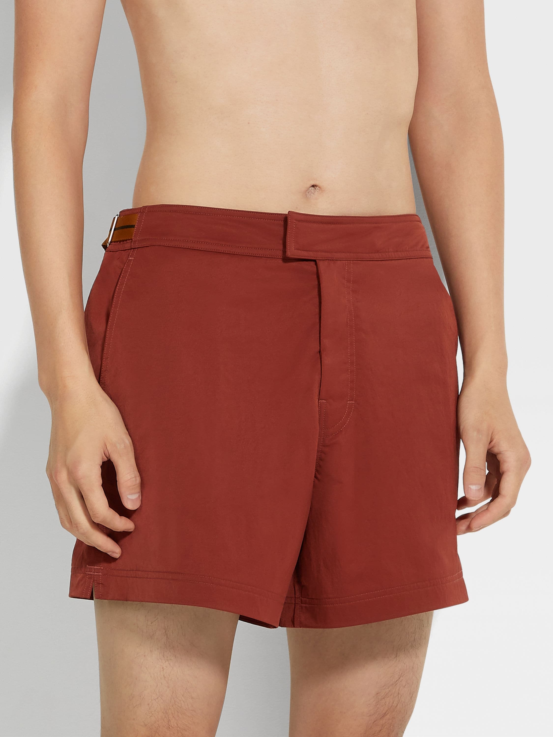 ZEGNA 232 ROAD BRAND MARK SWIM TRUNKS - 2