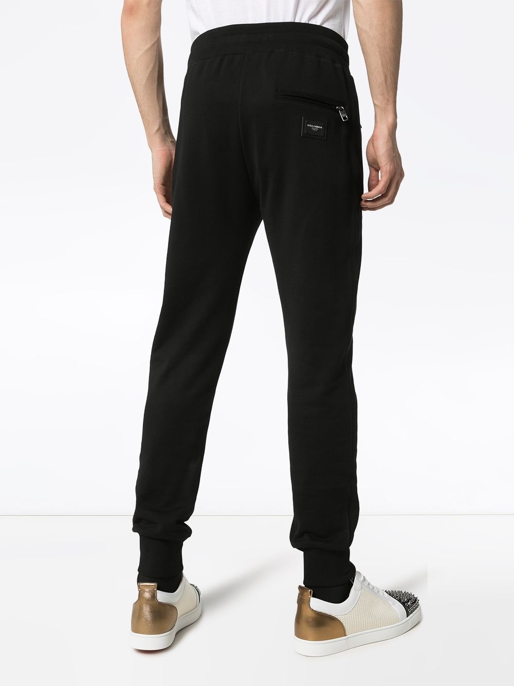 drawstring cotton sweatpants - 4