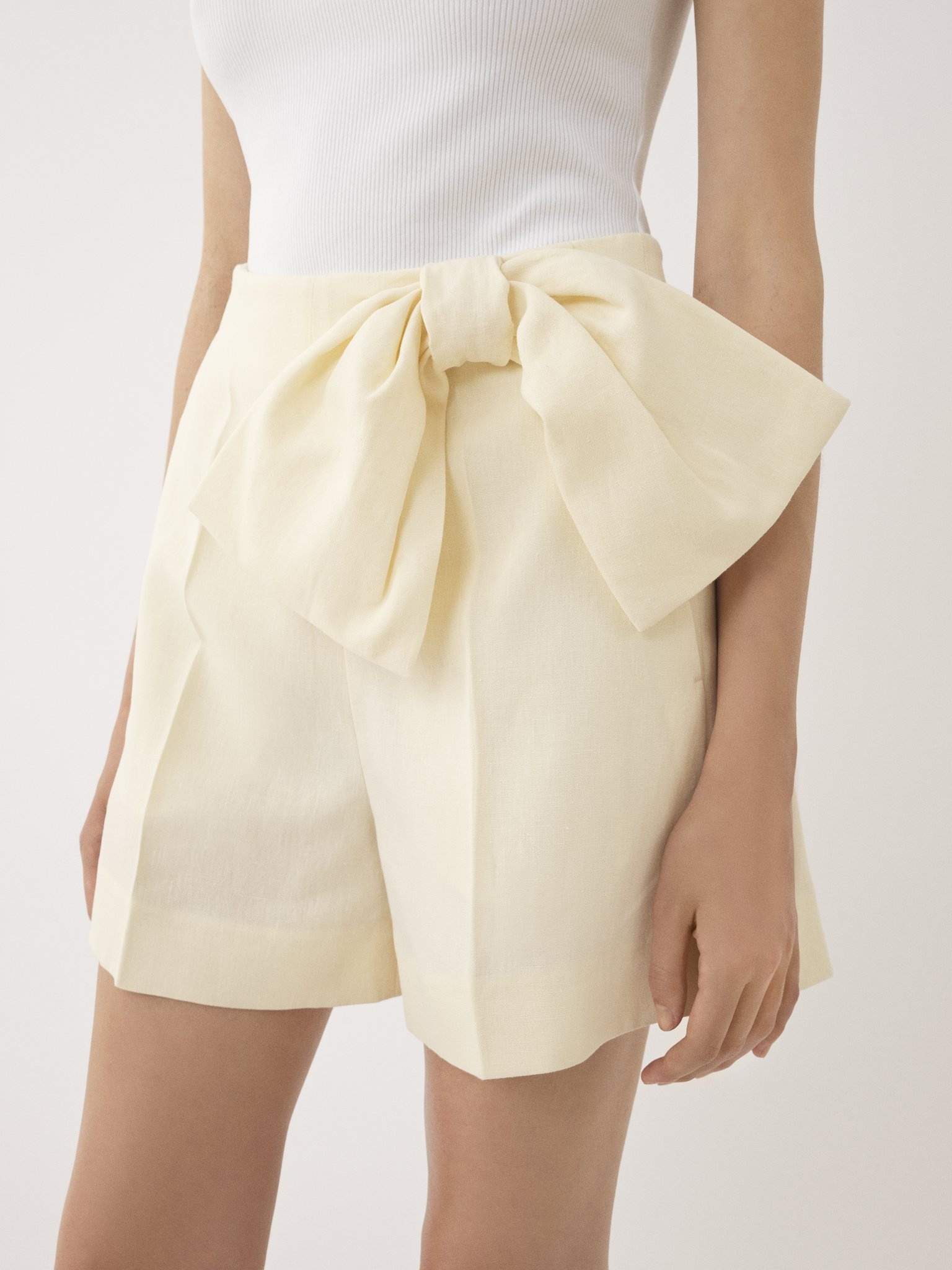 BOW-DETAIL SHORTS - 6