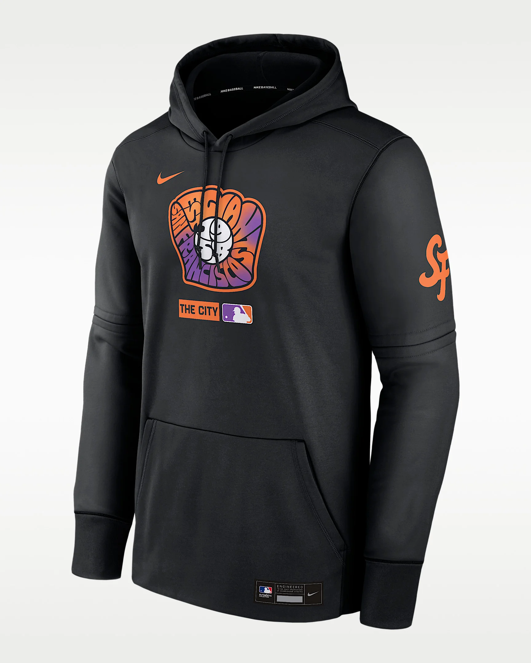 San Francisco Giants Authentic Collection City Connect Men's Nike Therma MLB Pullover Hoodie - 1