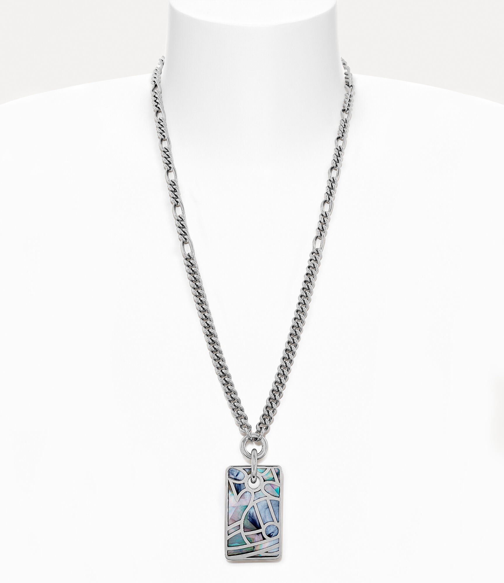MAN. LEON TAG PENDANT NECKLACE - 3