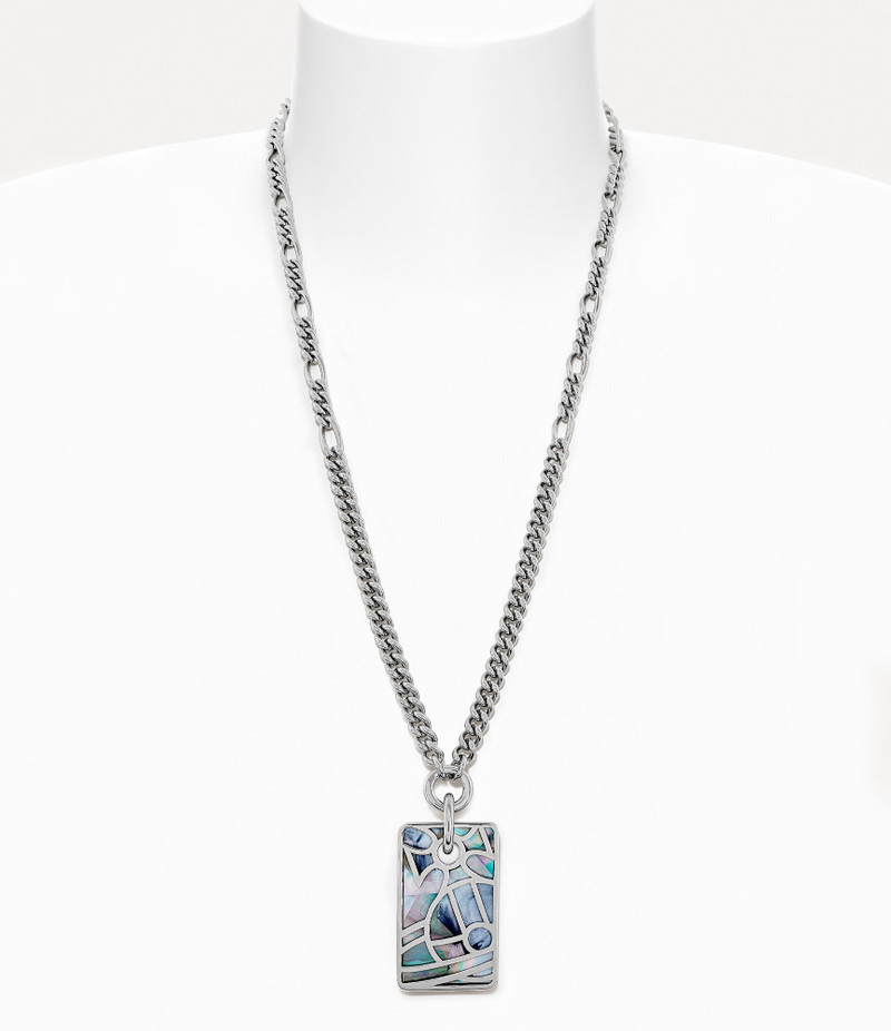 MAN. LEON TAG PENDANT NECKLACE 3