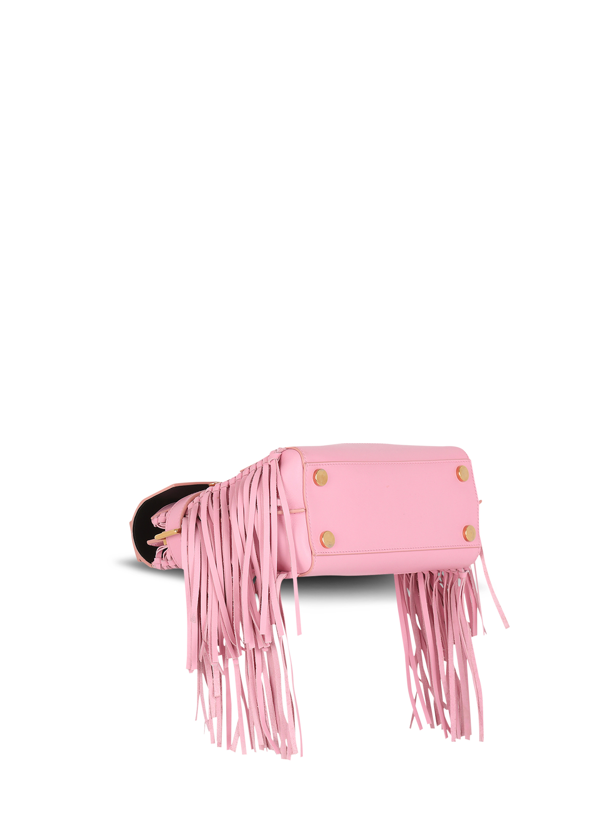 Smooth leather B-Buzz 23 bag with fringe - 5