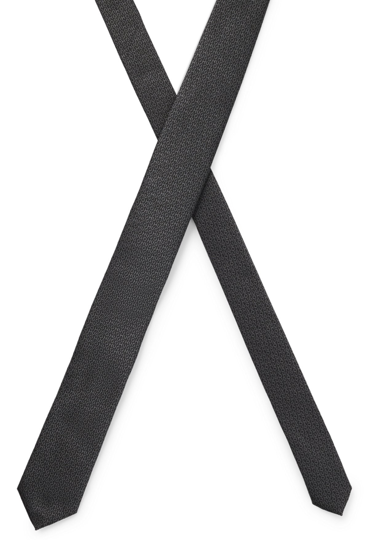 LOGO-JACQUARD TIE IN SILK - 4