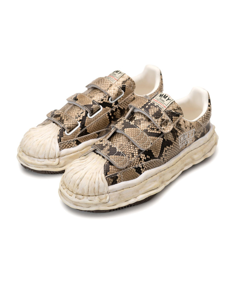 "BLAKEY" OG Sole Python Printed Leather Low-top Sneaker 20