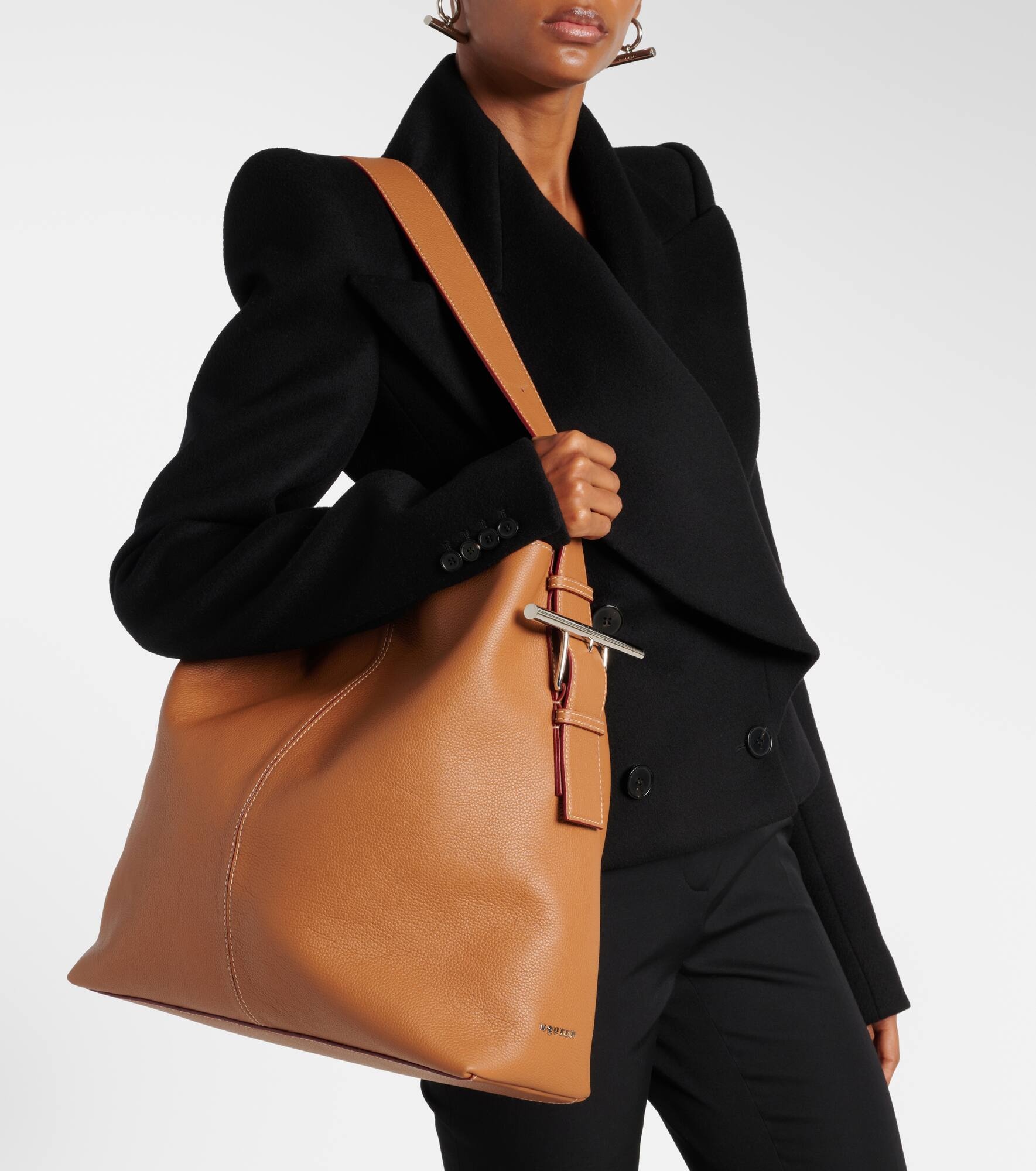 Sling T-Bar leather shoulder bag - 7