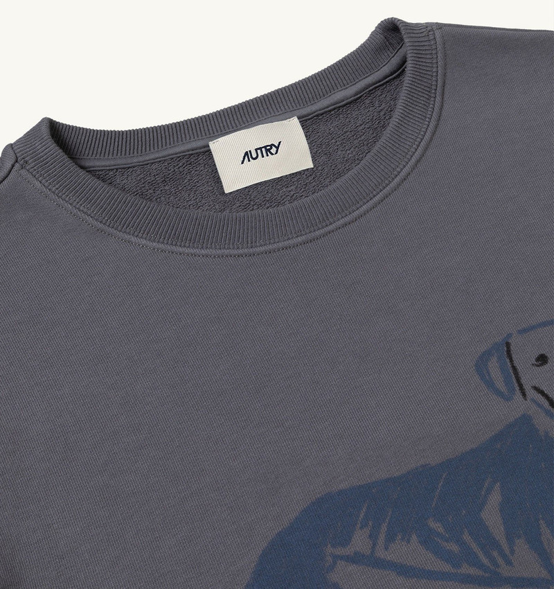 BLUE LACY SWEATSHIRT WOMAN 4