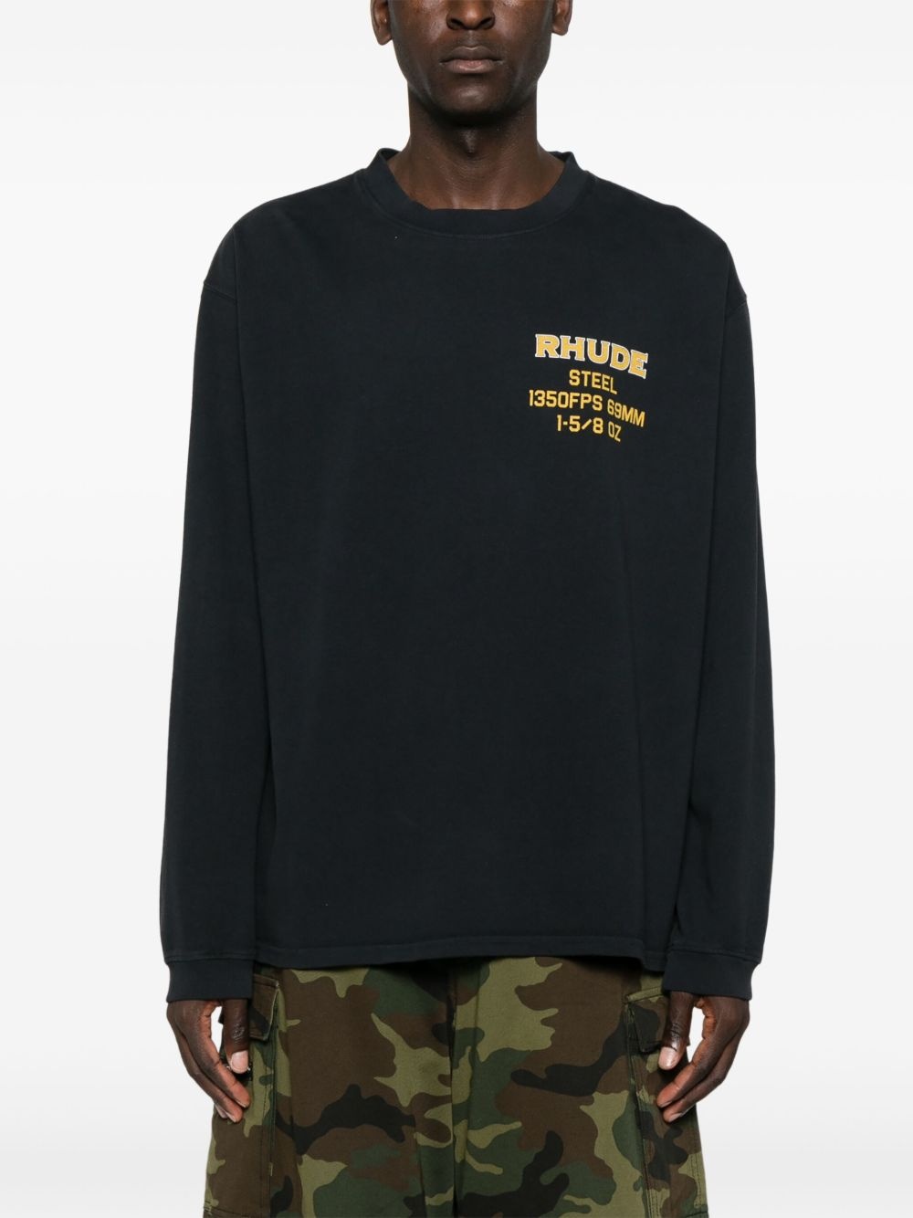 text-print long-sleeve T-shirt - 3