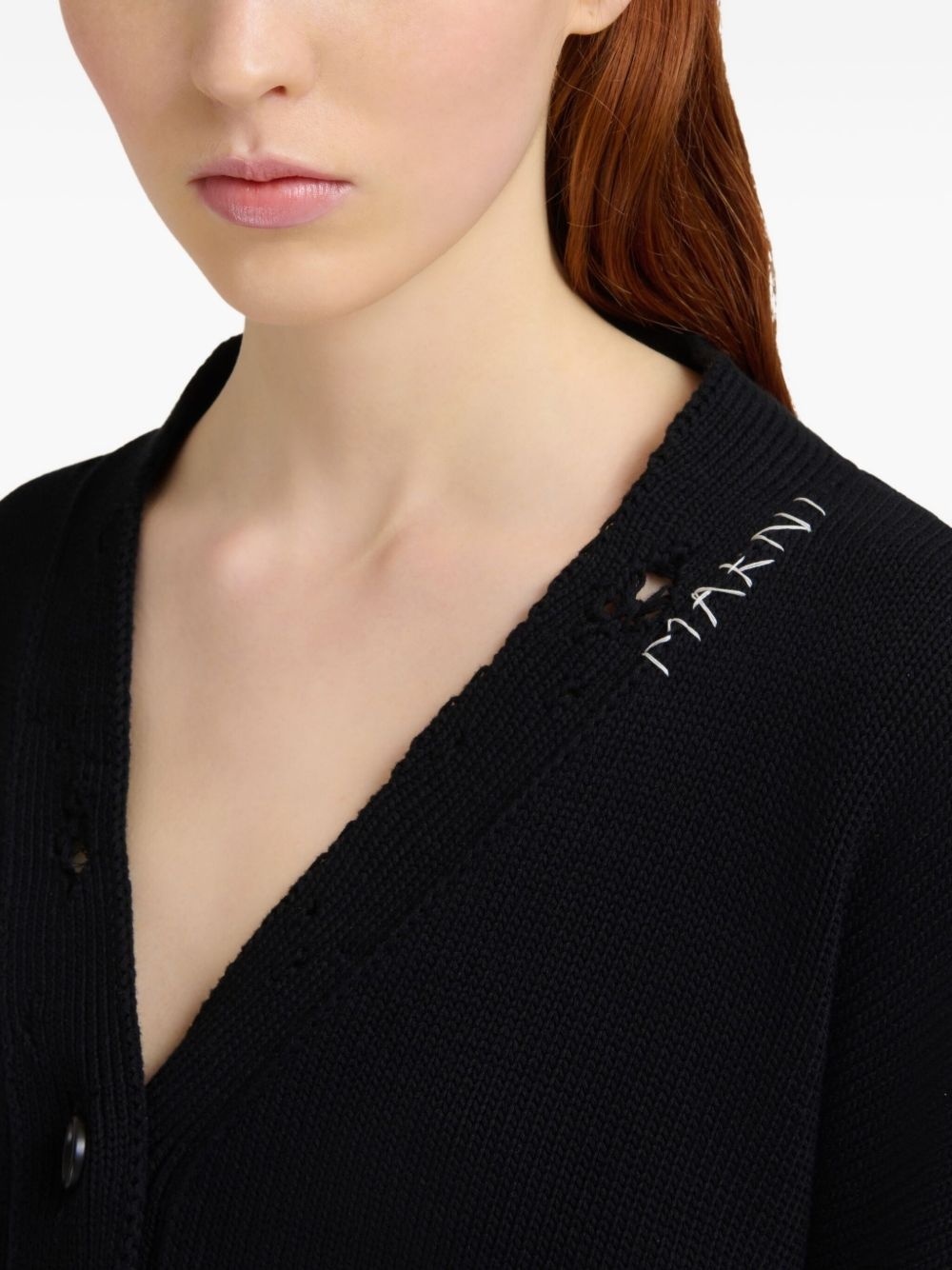 v-neck cardigan - 4