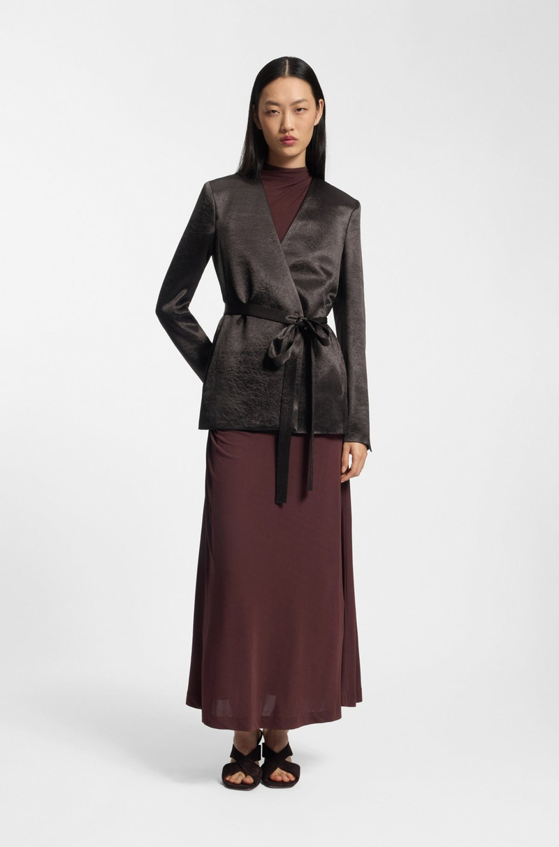 BOSS SLIM-FIT BLAZER IN LUSTROUS TWILL outlook