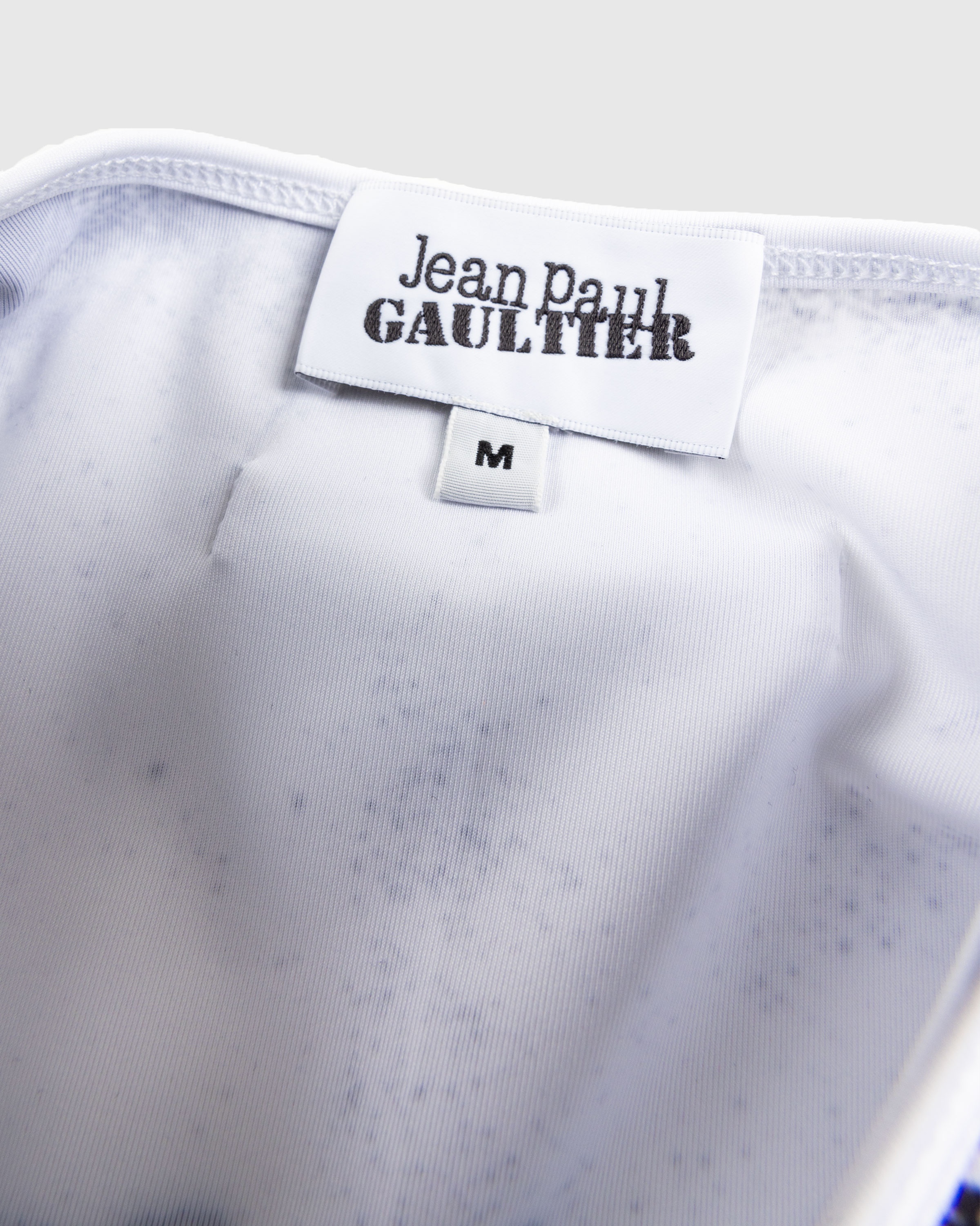 Jean Paul Gaultier – Long-Sleeve Gaultier Paris Top White/Black - 6