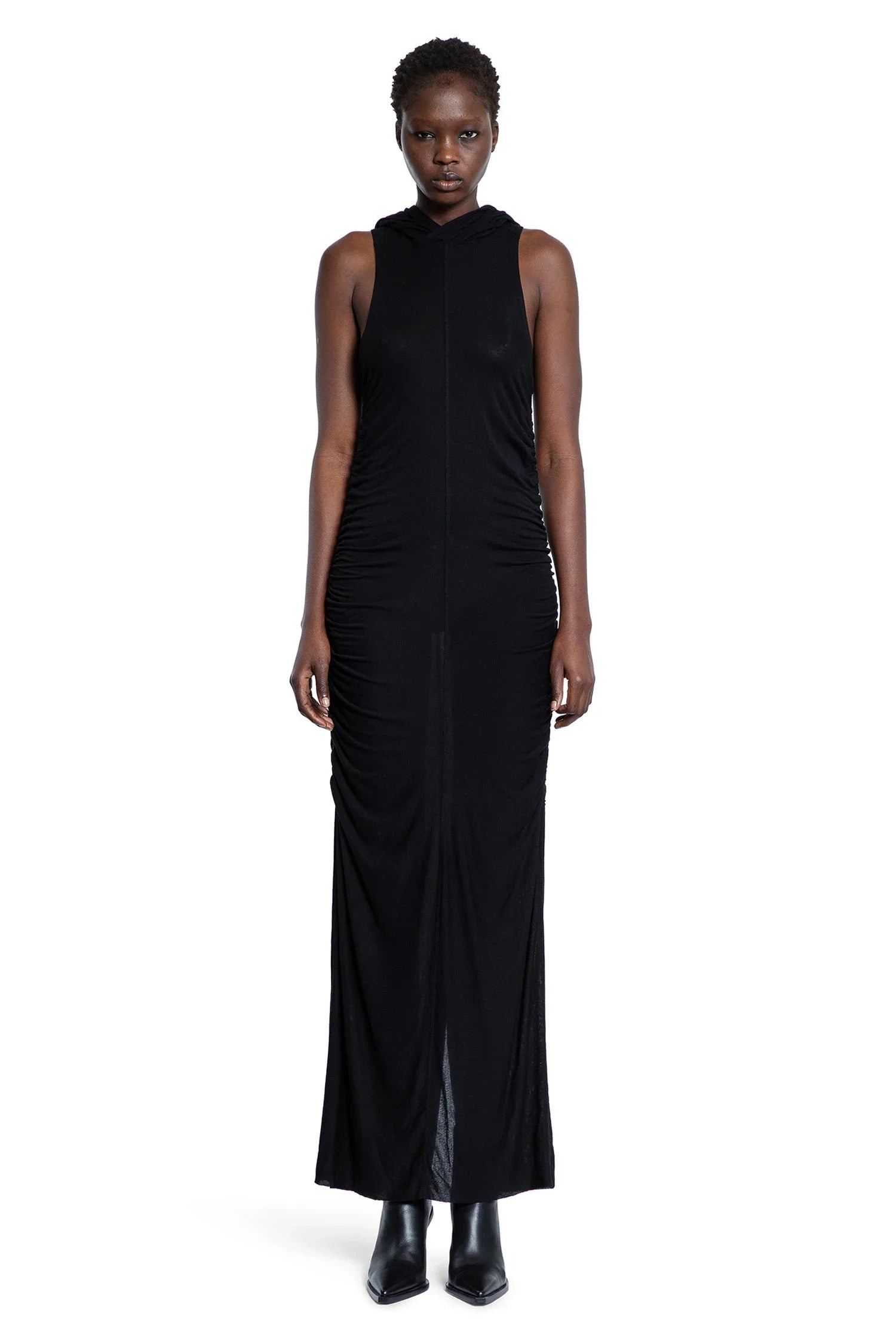 Ultra-Light-Viscose-Hooded-Long-Dress - 2