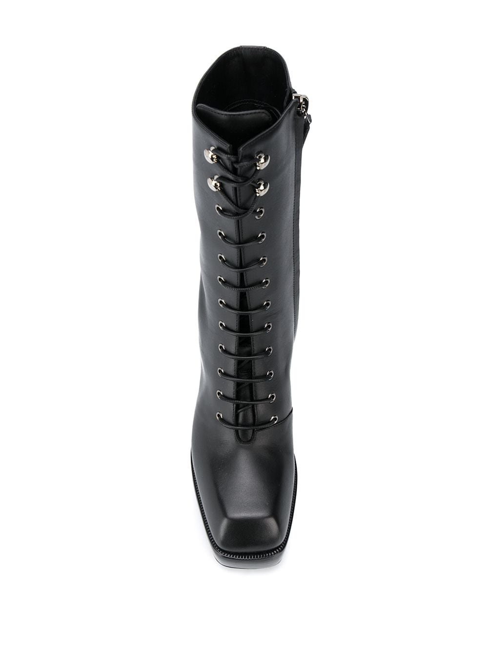 lace-up high heel boots - 4