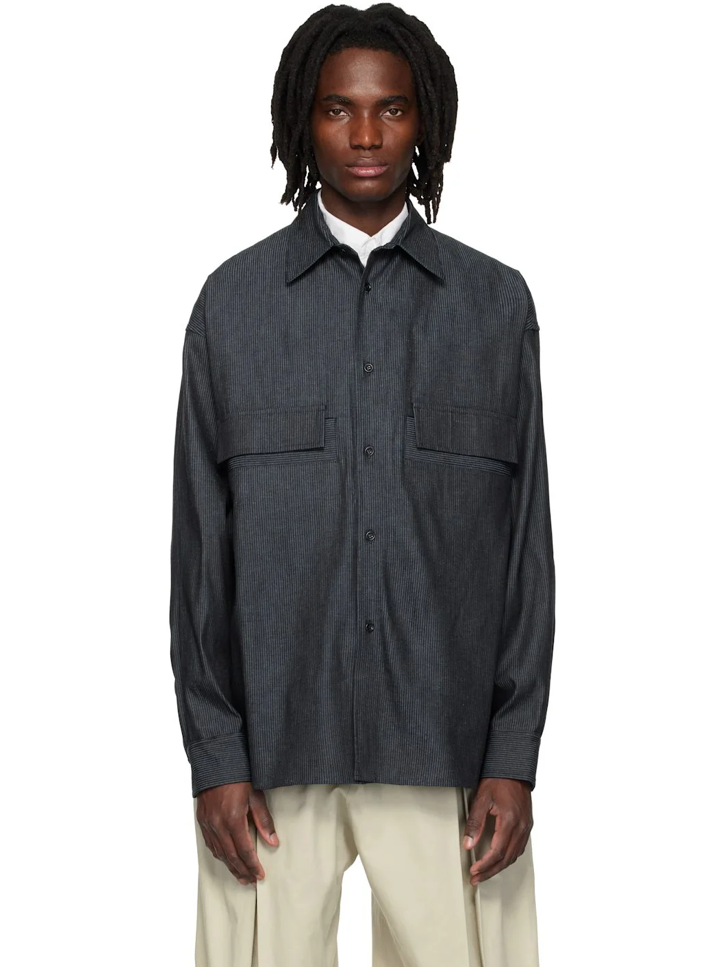 Blue Vincent Denim Shirt - 1