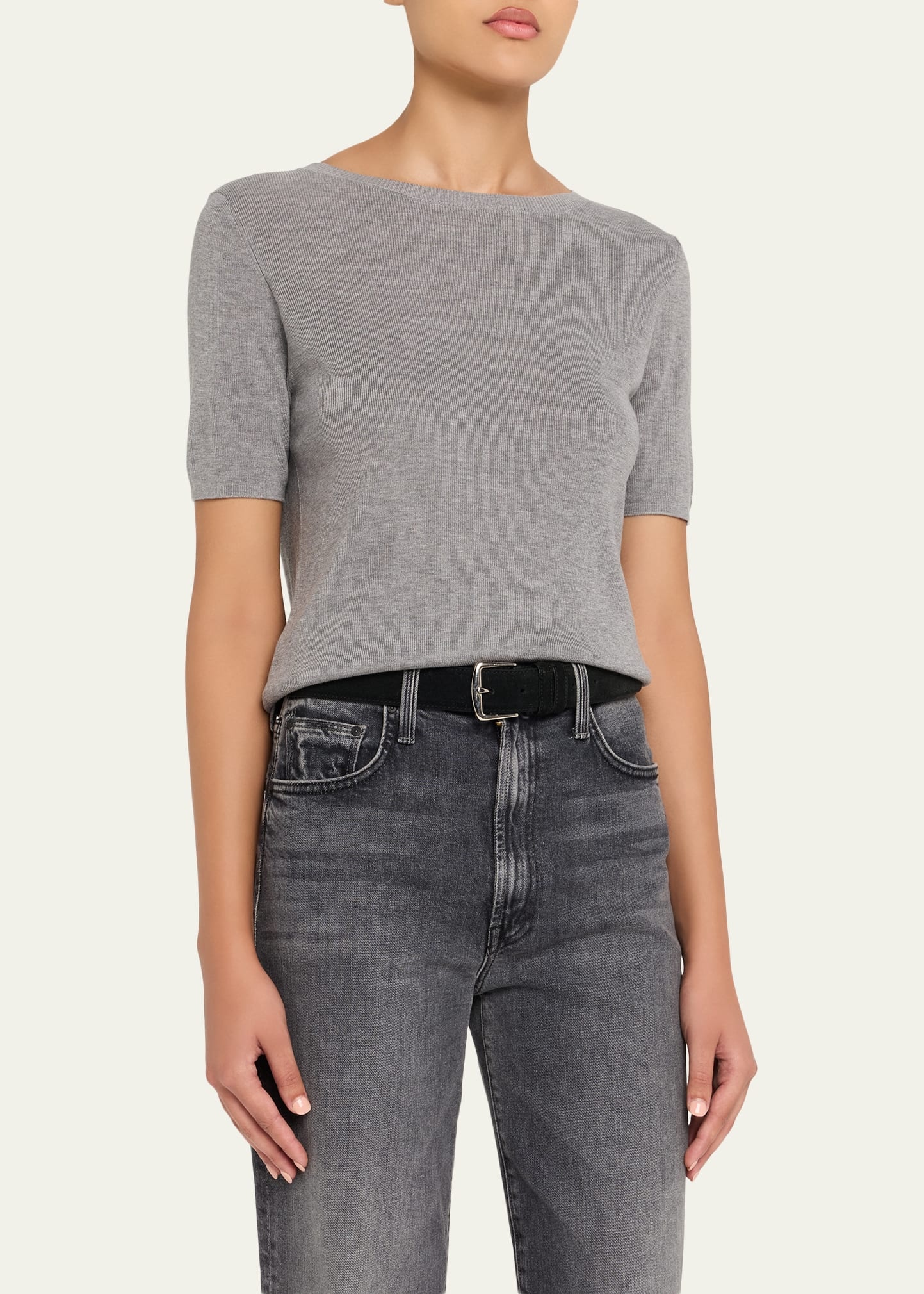 Edmee Ribbed Tee - 4