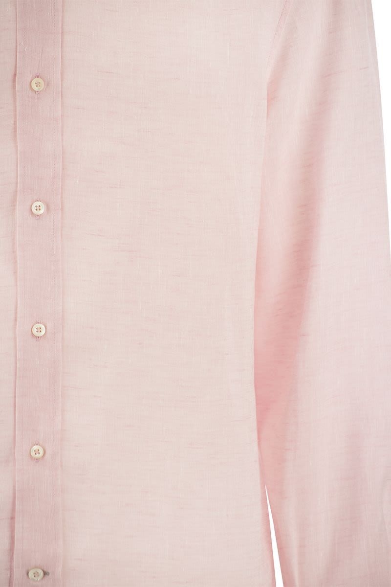 BRUNELLO CUCINELLI Basic fit linen shirt - 4