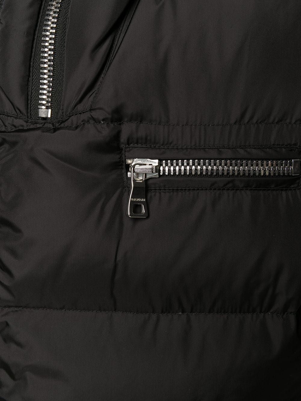 zipped quilted puffer gilet - 5