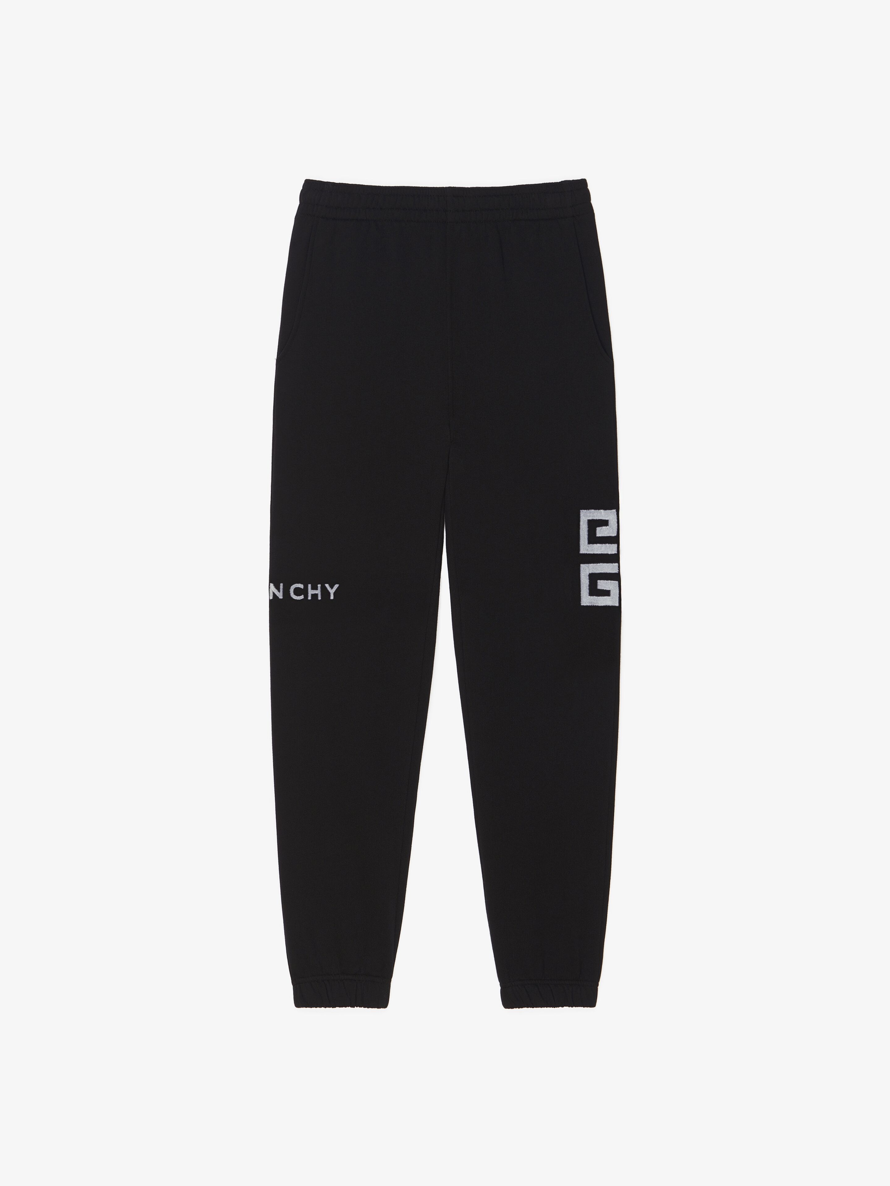 GIVENCHY 4G SLIM FIT JOGGER PANTS IN TUFTED FLEECE - 1