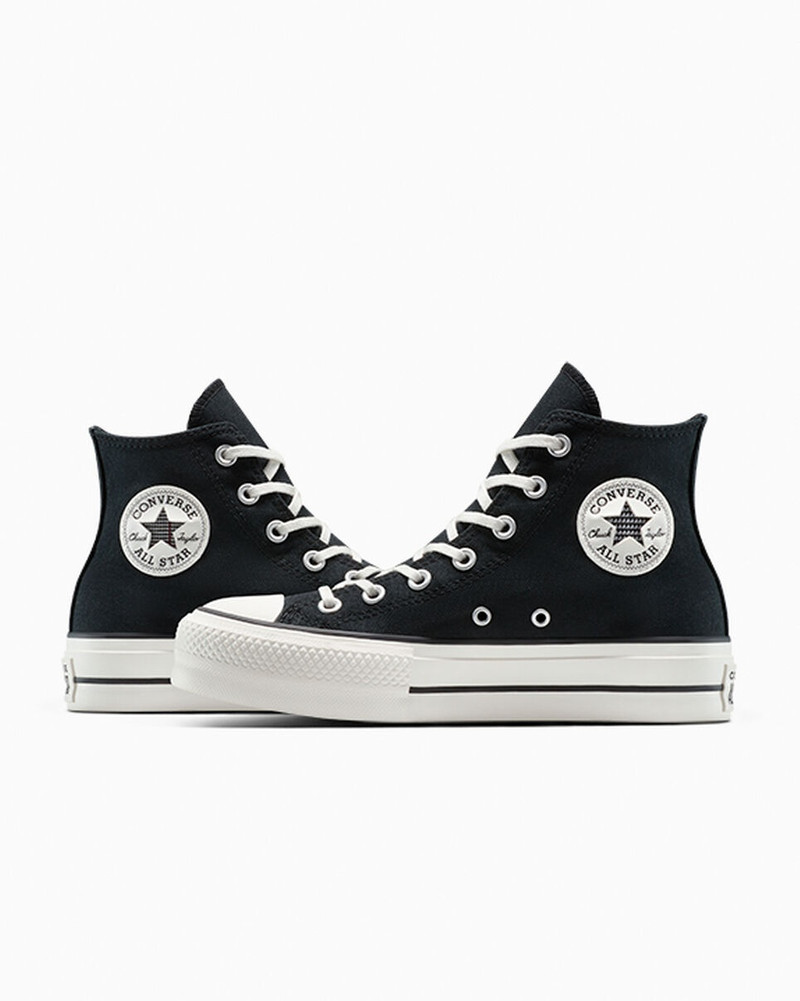Chuck Taylor 모든 스타 리프트 플랫폼 꽃 패치 워크 6