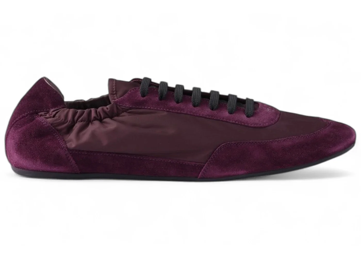 Prada Collapse Re-Nylon Sneakers Burgundy (Women's) - 1