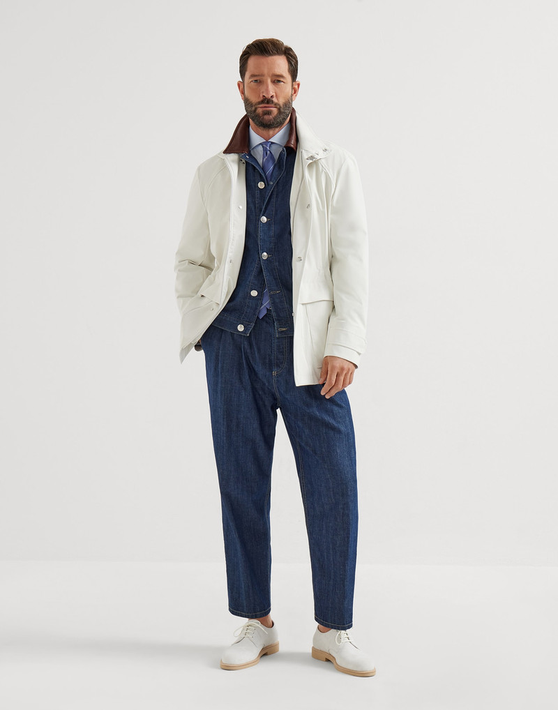 Brunello Cucinelli Reversed calfskin lightweight Derbys outlook
