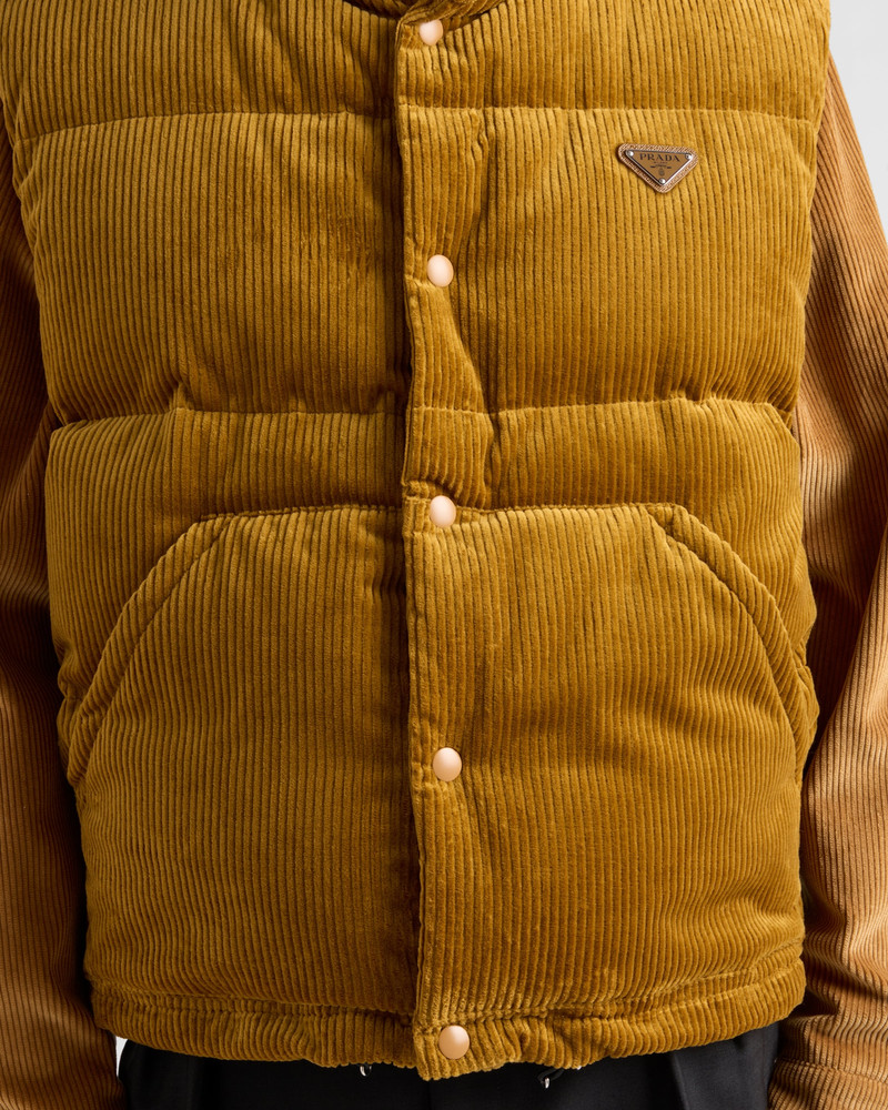 Corduroy down vest 6