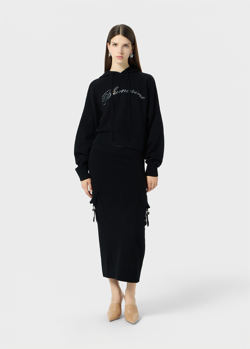 Blumarine MIDI KNIT SKIRT WITH CARGO POCKETS outlook