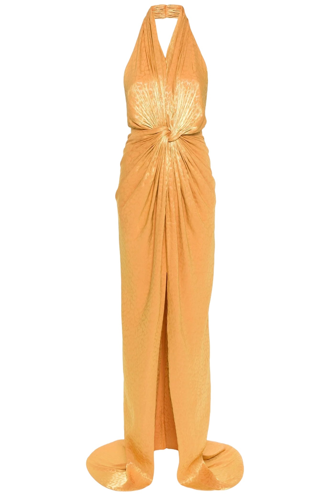 LEOPARD LUREX GEORGETTE HALTERNECK - 1