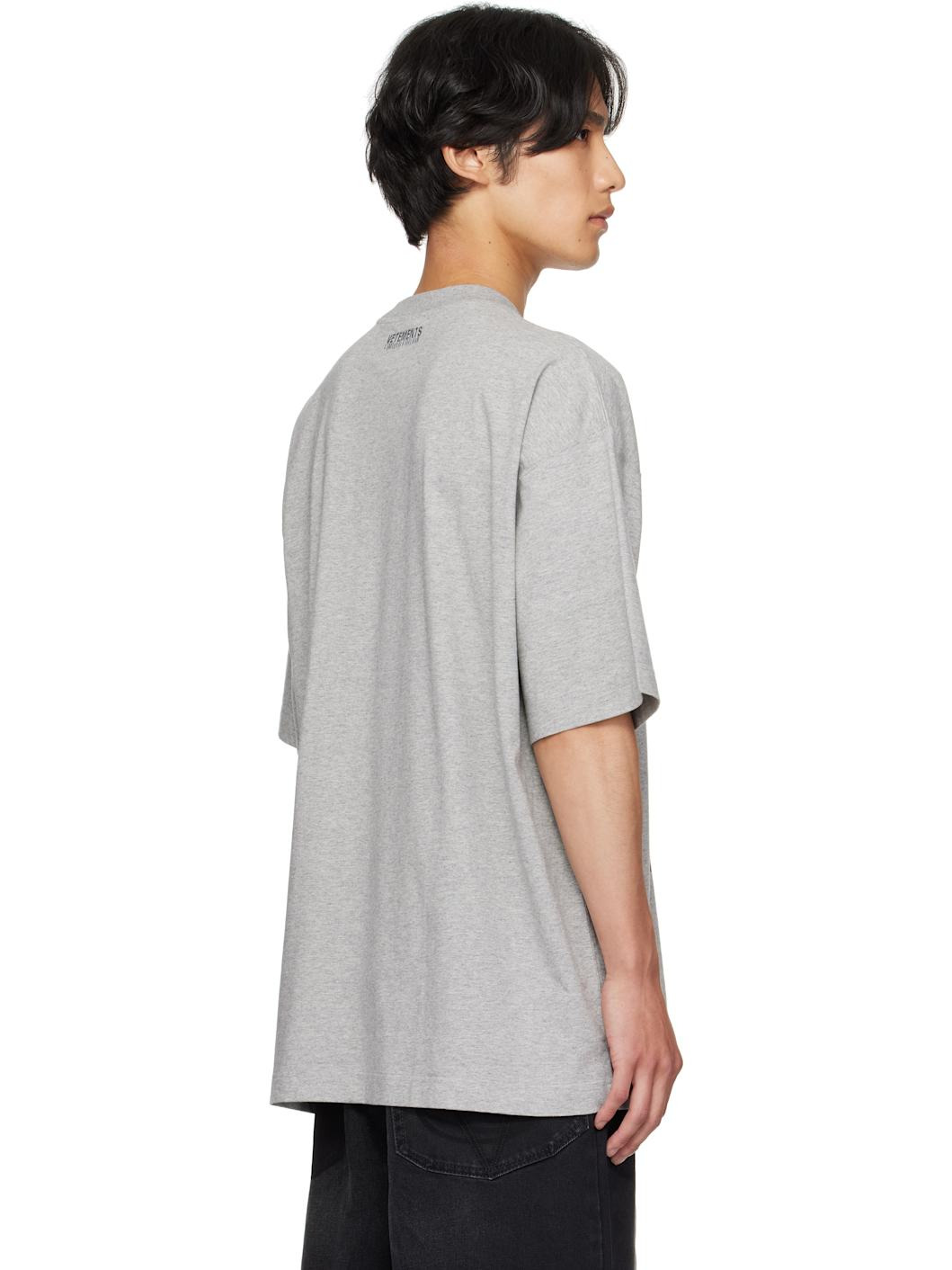 Gray Goth Oversized T-shirt - 3