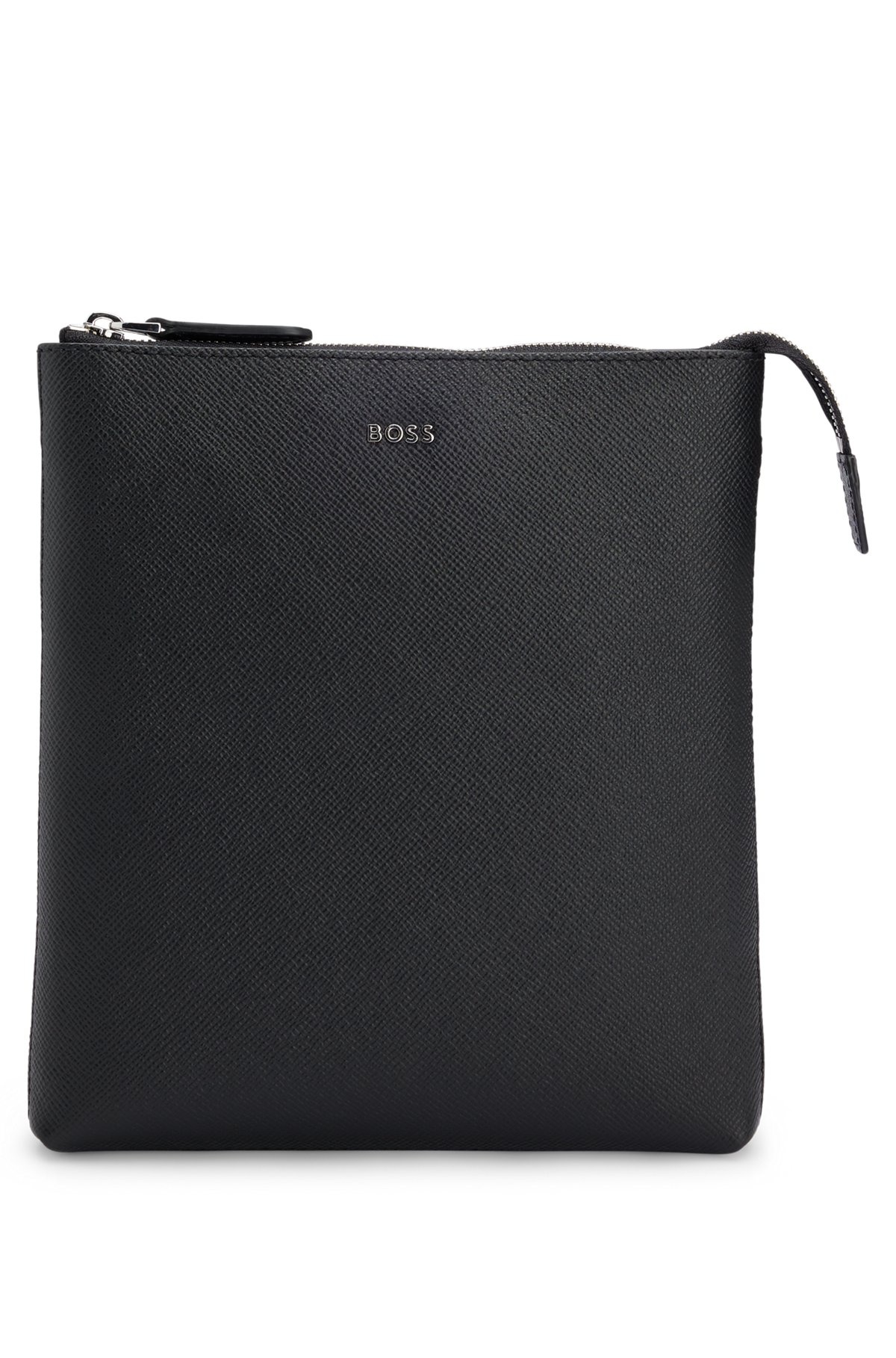 STRUCTURED-LEATHER ENVELOPE BAG WITH LOGO LETTERING - 2